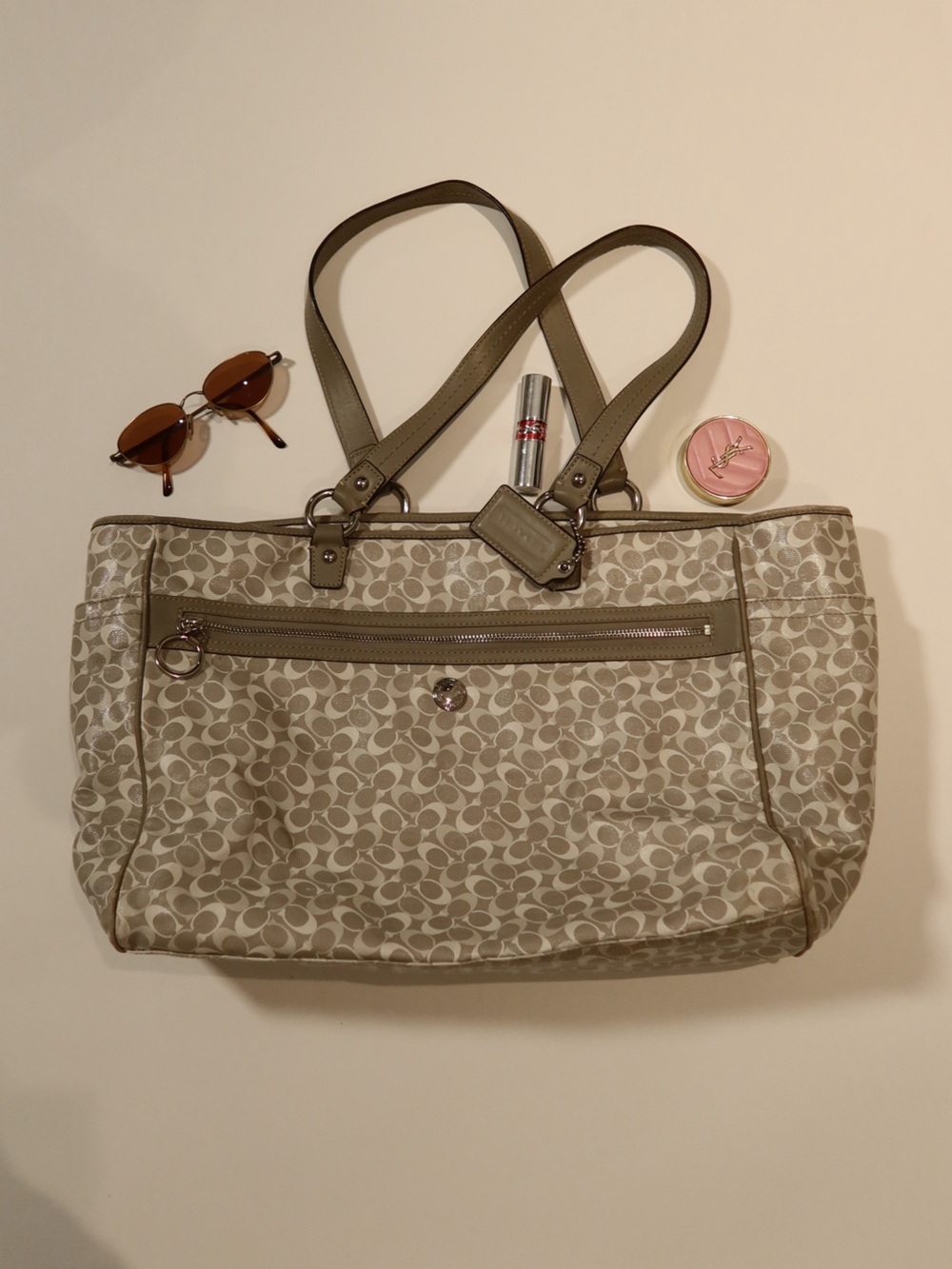 Coach Signature Large grey Tote